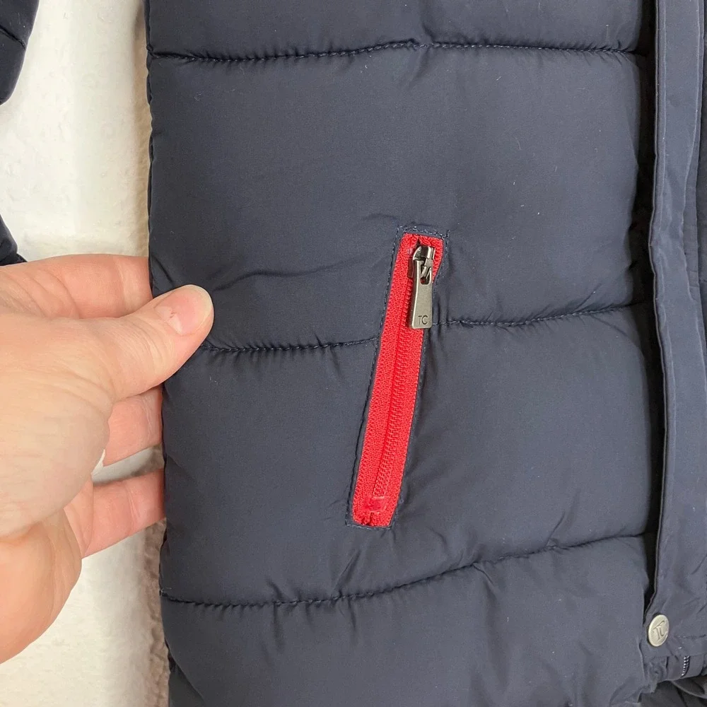 Tartine et Chocolat Puffer Snowsuit Navy w/Detachable Mittens & Booties 12 month